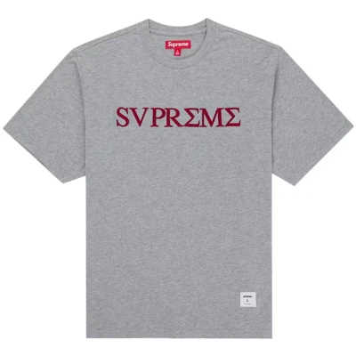 Supreme Greek S/S Top Heather Grey