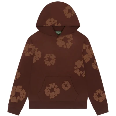Denim Tears Mono Cotton Wreath Hoodie Brown.jpg