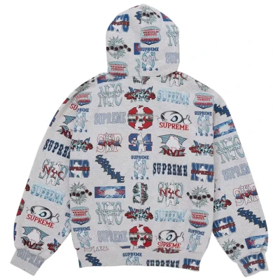 Supreme Flash Zip Up Hooded Sweatshirt White2.jpg