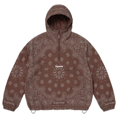 Supreme Reflective Bandana Anorak Brown.jpg