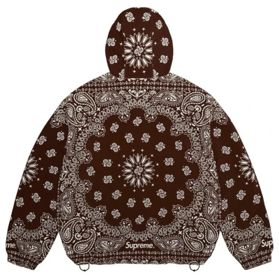 Supreme Reflective Bandana Anorak Brown2.jpg