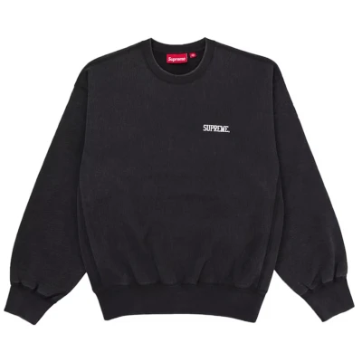 Supreme Washed Crewneck Black
