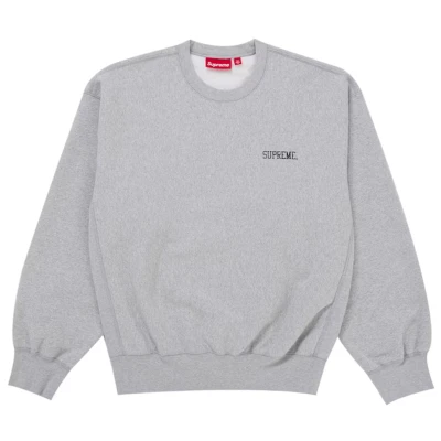 Supreme Washed Crewneck Grey