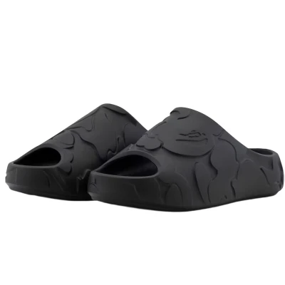 A Bathing Ape Slide #1 Black Solid Camo2.jpg