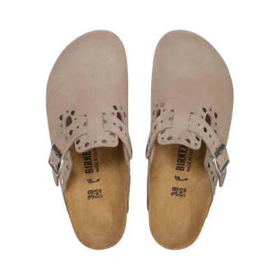 Birkenstock Boston Rivets Suede Leather Taupe3.jpg