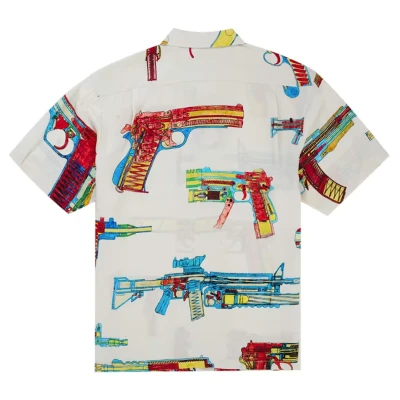 Supreme Guns Silk S:S Shirt White2.jpg