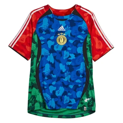 adidas x BAPE Teamgeist Home Tee Blue/Red/Green