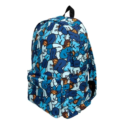 BAPE Baby Milo All Friends Large Backpack Blue2.jpg