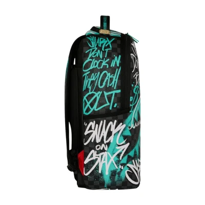 Sprayground Spray poetry III dlxsv Backpack Multicolor:water green2.jpg