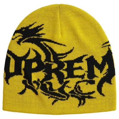 Supreme Dragon Beanie Yellow