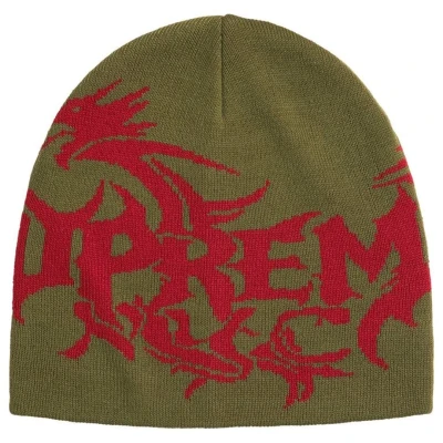Supreme Dragon Beanie Olive