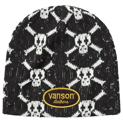 Supreme Vanson Leathers Skull Beanie Black2.jpg
