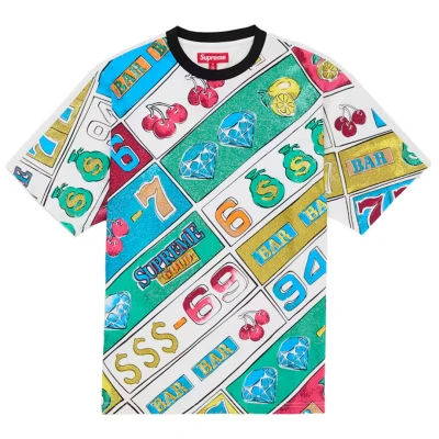 Supreme Slot Machine S/S Top White