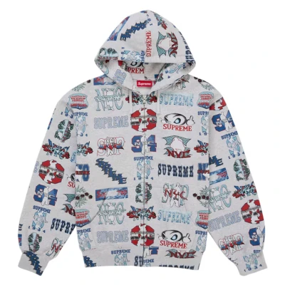 Supreme Flash Zip Up Hooded Sweatshirt White.jpg