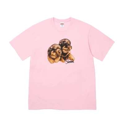 Supreme Puppies Tee Light Pink