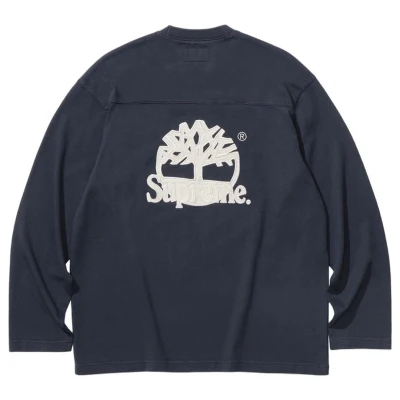 Supreme Timberland L:S Football Top Navy2.jpg