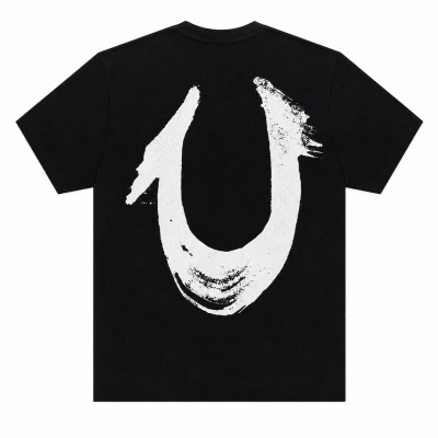 True Religion Painted Horseshoe Tee Black2.jpg