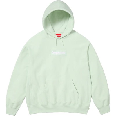 Supreme Box Logo Hooded Light Green