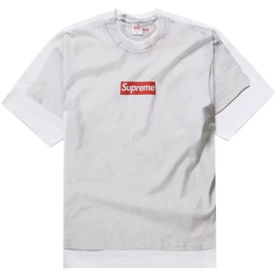 Supreme MM6 Maison Margiela Box Logo Tee White
