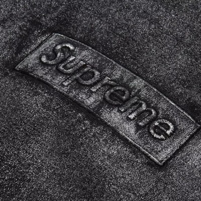Supreme MM6 Maison Margiela Foil Box Logo Hooded Sweatshirt Black 3.jpg