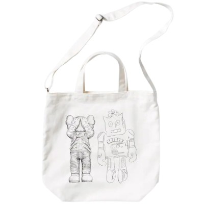 Kaws Uniqlo x Andy Warhol Ut 2-Way Tote Bag Biały.jpg