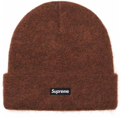 Supreme Mohair Beanie Dark Brown