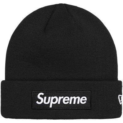 Supreme New Era Box Logo Black Beanie