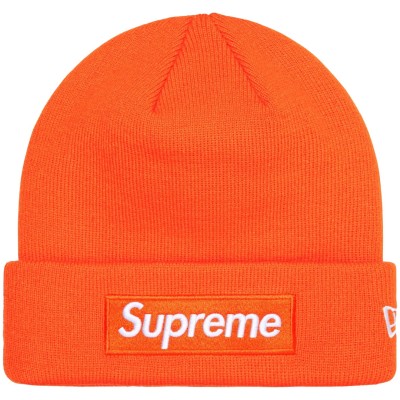 Supreme New Era Box Logo Dark Orange Beanie