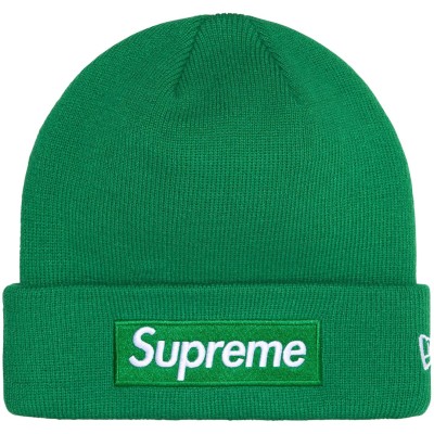 Supreme New Era Box Logo Green Beanie