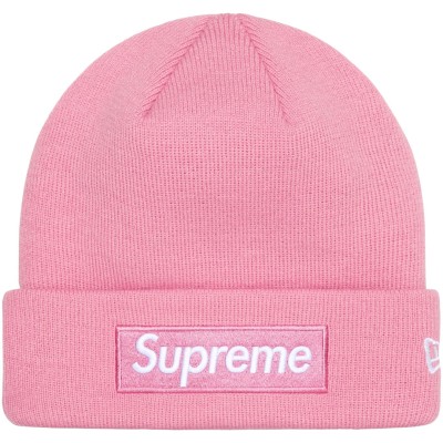 Supreme New Era Box Logo Dusty Pink Beanie