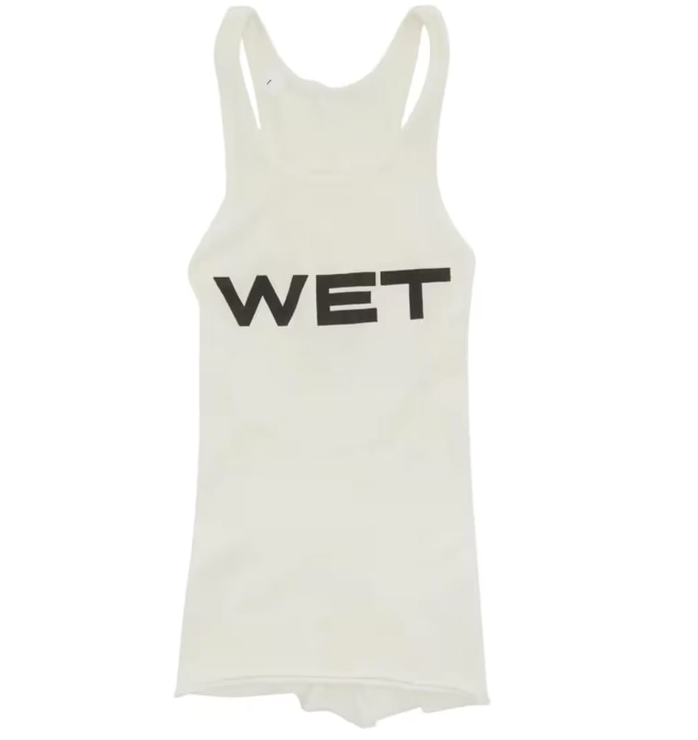 YZY Mowalola WET TANK サイズ1 （s）/ yeezy Yeezy Mowalola Wet Tank White