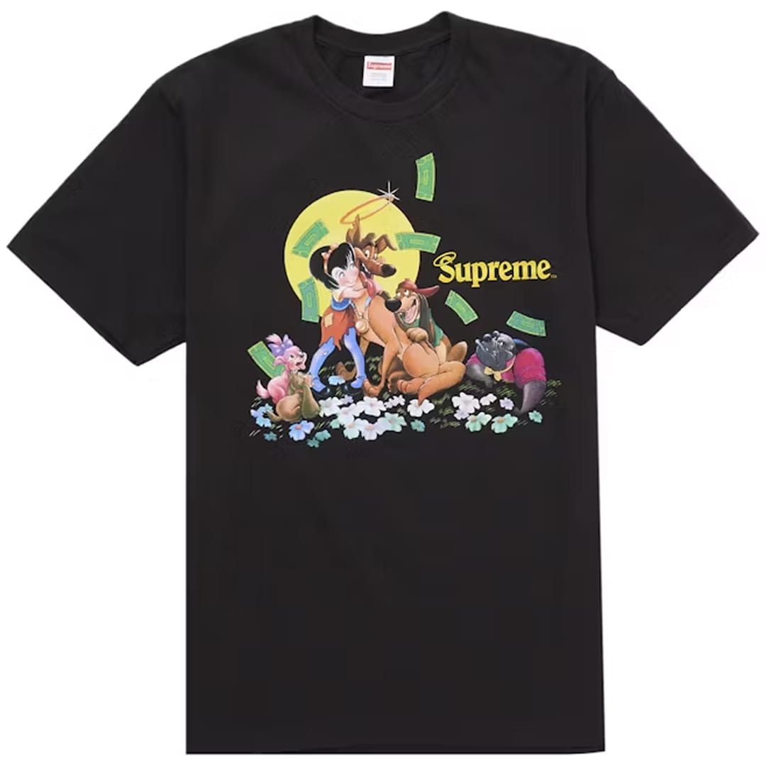 Supreme All Dogs Go To Heaven Tee Black