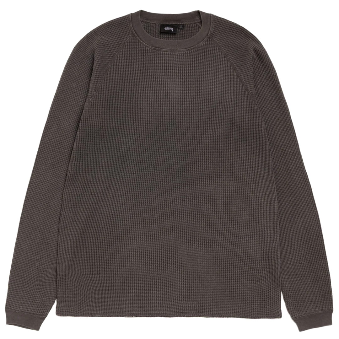 Stussy Mantra Raglan Thermal Washed Black