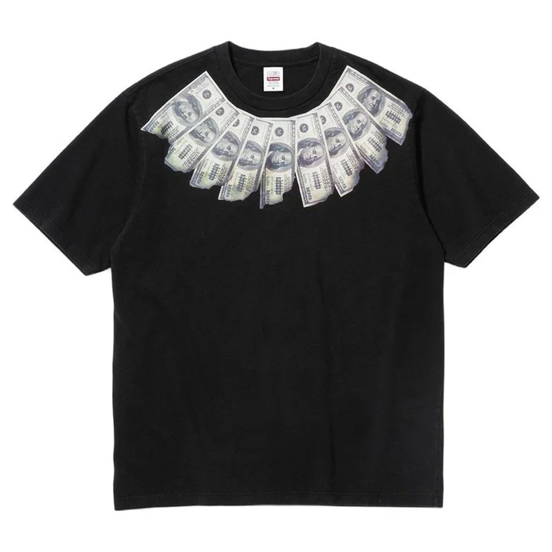 トップス MM6 Maison Margiela Money S/S Top Supreme / MM6 Maison Margiela Money S/S Top Black